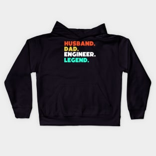 Husband.Dad.Engineer.Legend. Kids Hoodie